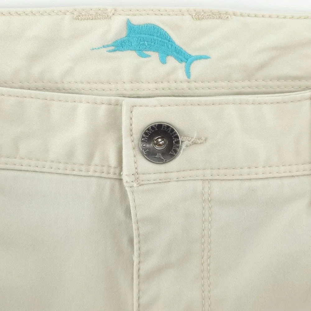 Tommy Bahama Mens Pants Boracay 38x32 Cream Coastal‎ Casual